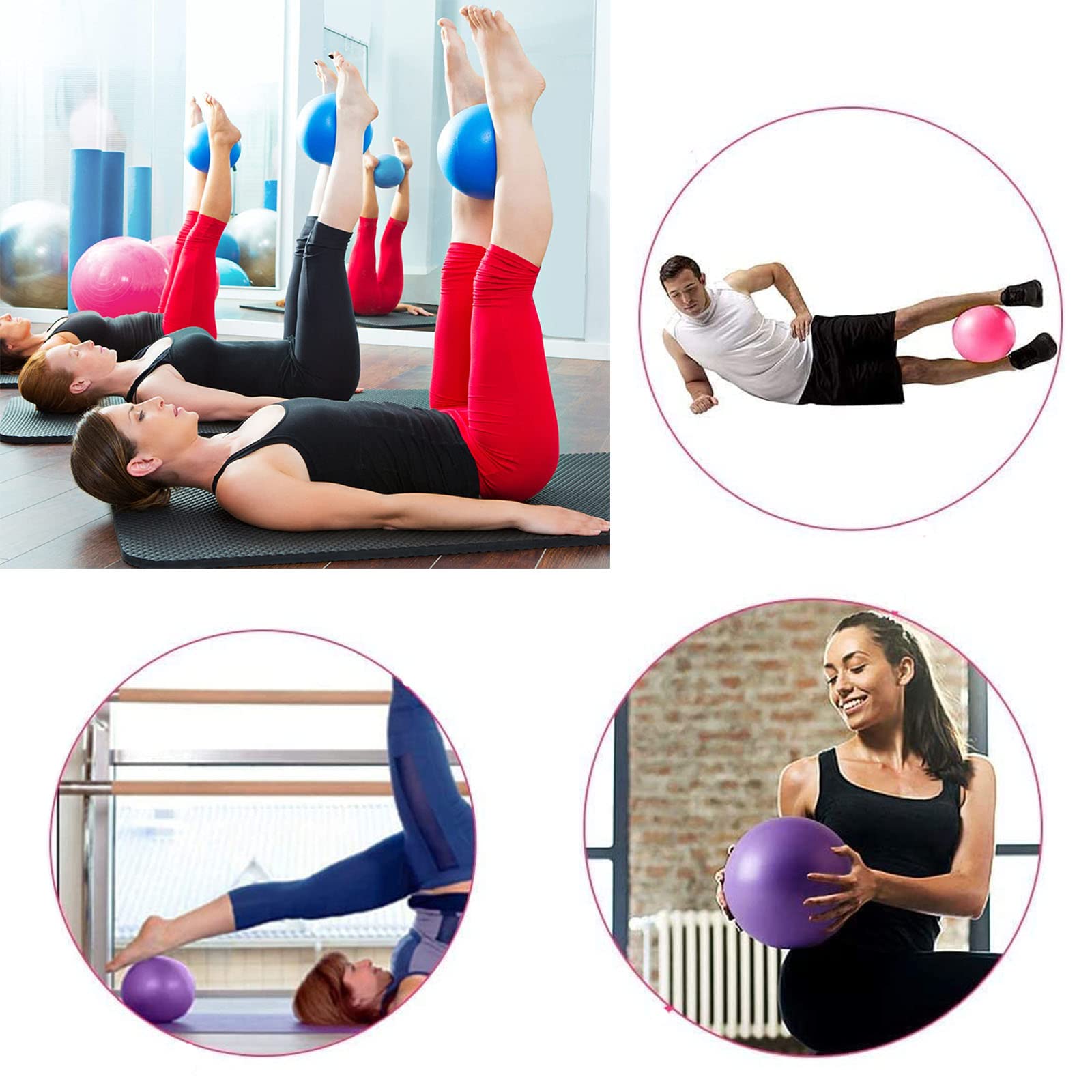 Gorilla Sport Mini Pilates Bal - Fitnessbal - 28 cm - Rood