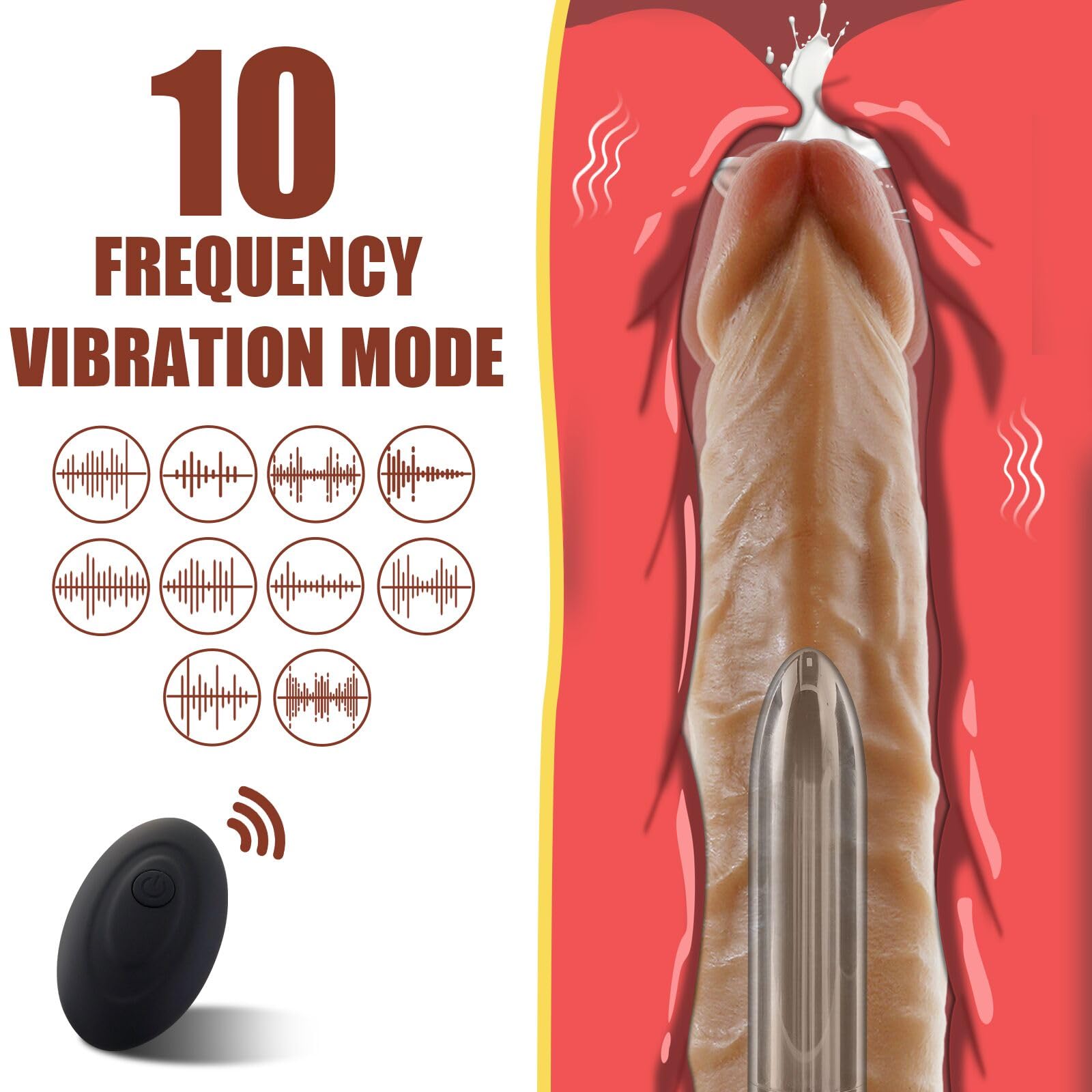 Dildo Realistico Vibratoreper Donna Professionale Clotoride Sexytoysys Donna,Vibratore Anale Sex Toys Uomo Telecomando,Fallo Realistici Vibrante Pene Finto Stimolatore per Punto G Vagina Massaggiatore