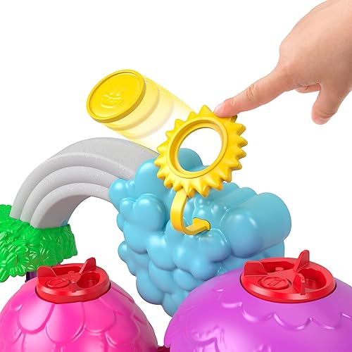 Miniatura 5 de Fisher-Price Imaginext DreamWorks Trolls - Juego de luces y sonidos de juguete Rainbow Treehouse y figura de amapola para juegos de simulación,