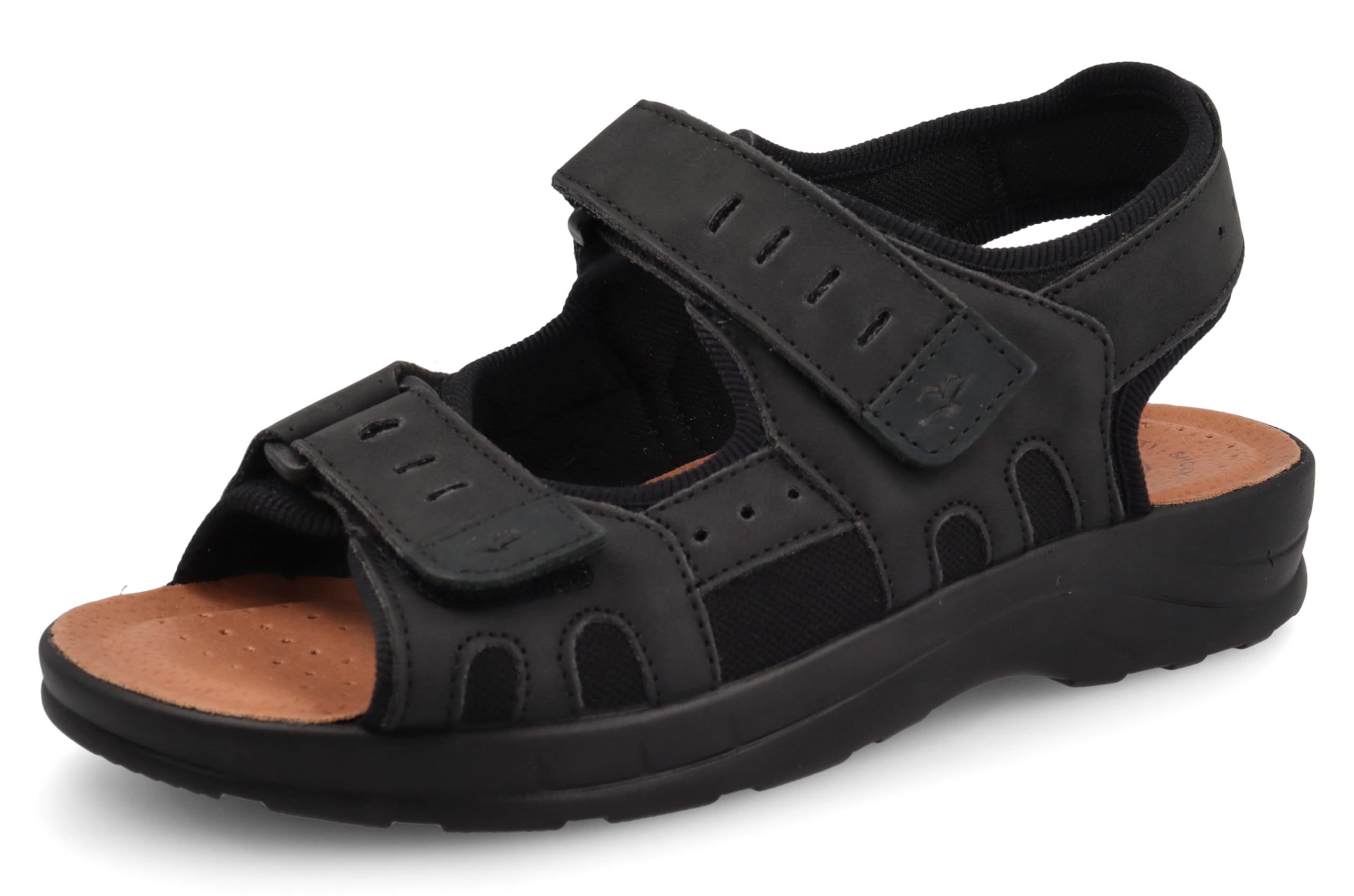 Fly Flot Sandalo Sportivo Uomo In Microfibra Elasticizzata Con Strappo E Cinturino Regolabile, Sottopiede Imbottito In Pelle SandaliUomo