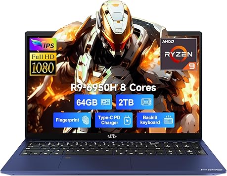 NIMO 17.3 FHD IPS Business Gaming Laptop, 8-Cores AMD