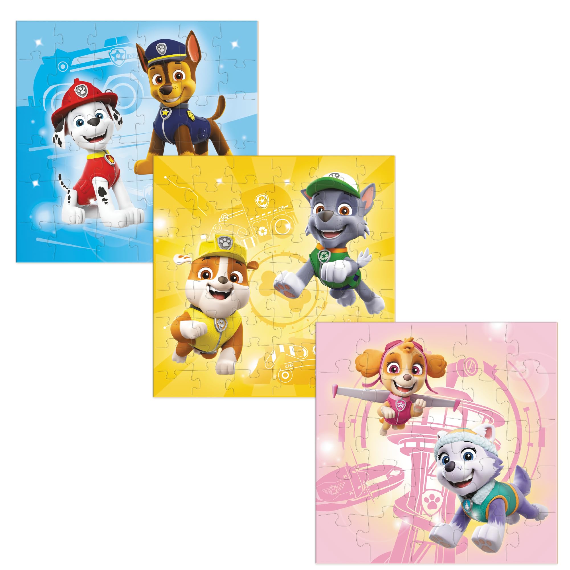Puzzle 3-1 Pat' Patrouille (25, 36 et 54 Pièces) pour Plus de 4 Ans