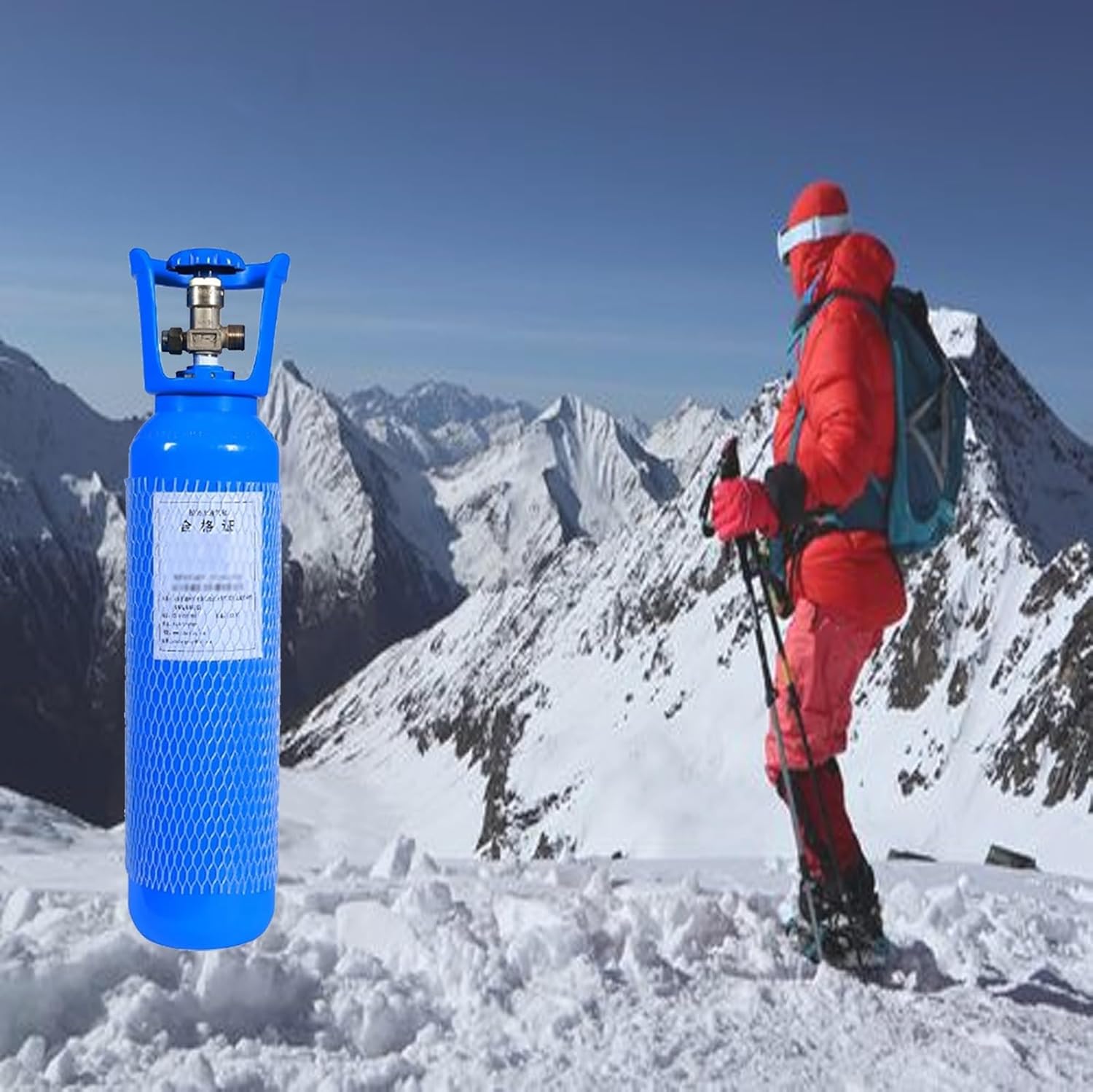 PASPRT 4/5/6/8L Large Capacity Home Oxygen Cylinder Canister, Hospital