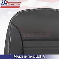 Vista 6 de U.S.AutoSeatCover 2013 2014 Compatible con Dodge Charger SXT Driver & Passenger Top Fundas de asiento de cuero negro