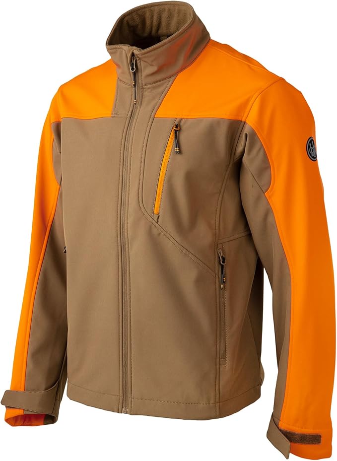 Beretta Men&#39;s Daybreak Softshell Outdoor Hiking &amp; Upland Hunting Lightweight Water-Repellent Breathable Mesh Lined Jacket