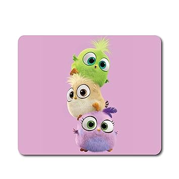 Woopme Angry Bird Mouse Pad Kids Suitable for All Pc Computer Laptop Office Home Waterproof Anti-Slip Rubber Base Kids Mouse Pad L x H 24 x 20 cm