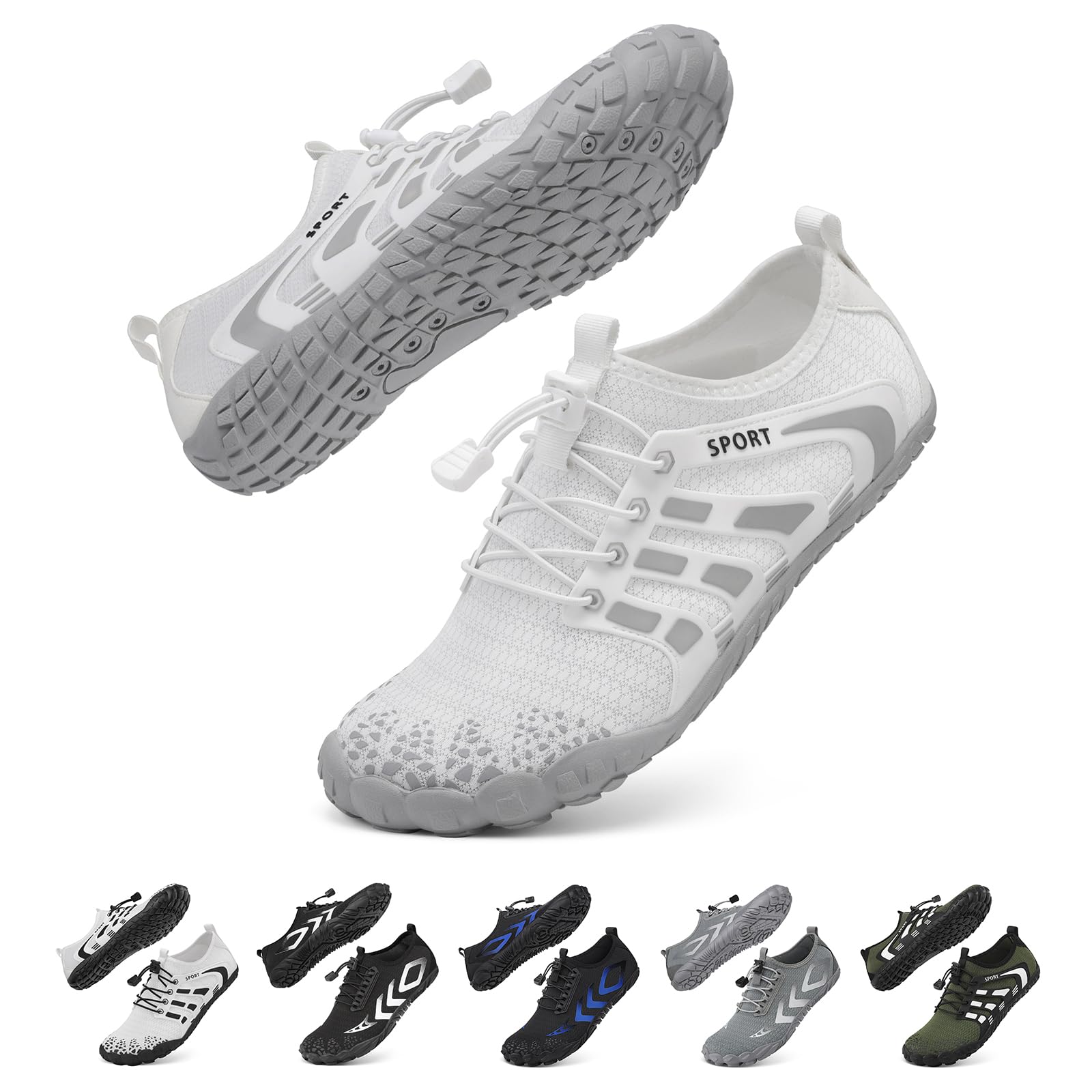 Barefoot Water Shoes Women Men Adult Hiking Swim Beach River Pool Hike Guarding Shoes Aqua Socks Protective Comfort Wide Toe Box Width Rock Climbing Vacation Outdoor 2026 New-image-35
