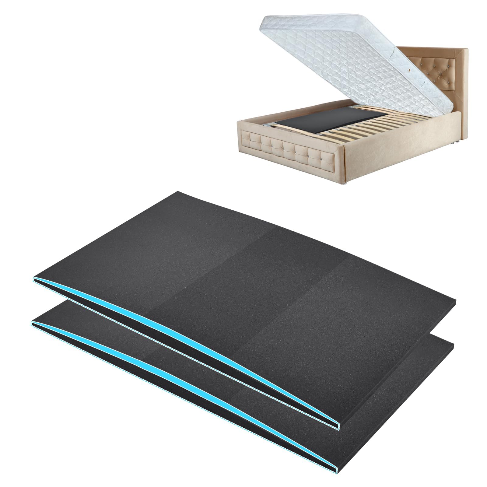 Photo 1 of TANYOO Sagging Mattress Support Pad, 47x25x2 Inch