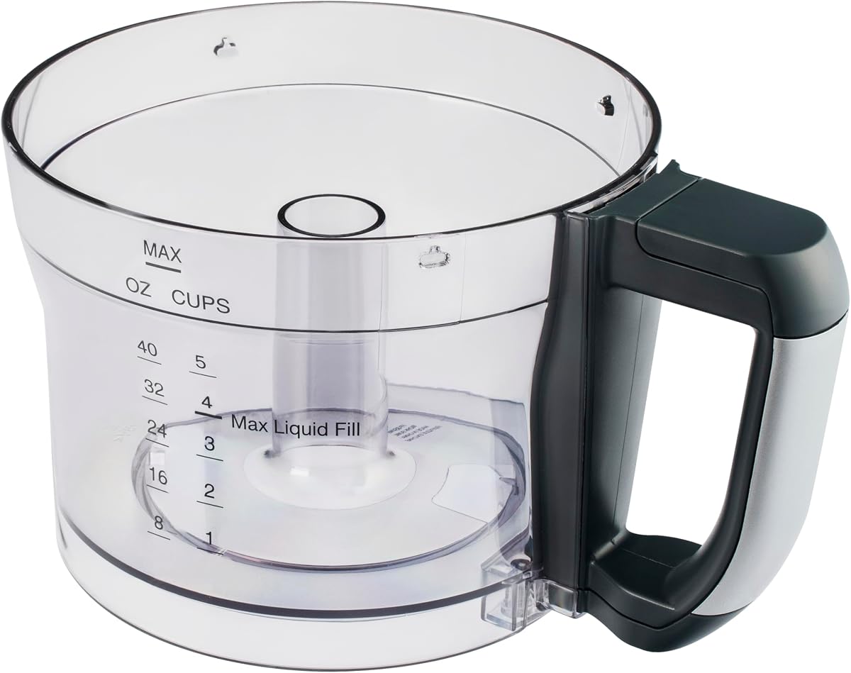 Cuisinart FP-8WB Replacement Work Bowl with White Handle Fits Models FP-8, FP-8MB, FP-8P1, FP-8SV, FP-8GM, & FP-8SVP1 Only OEM