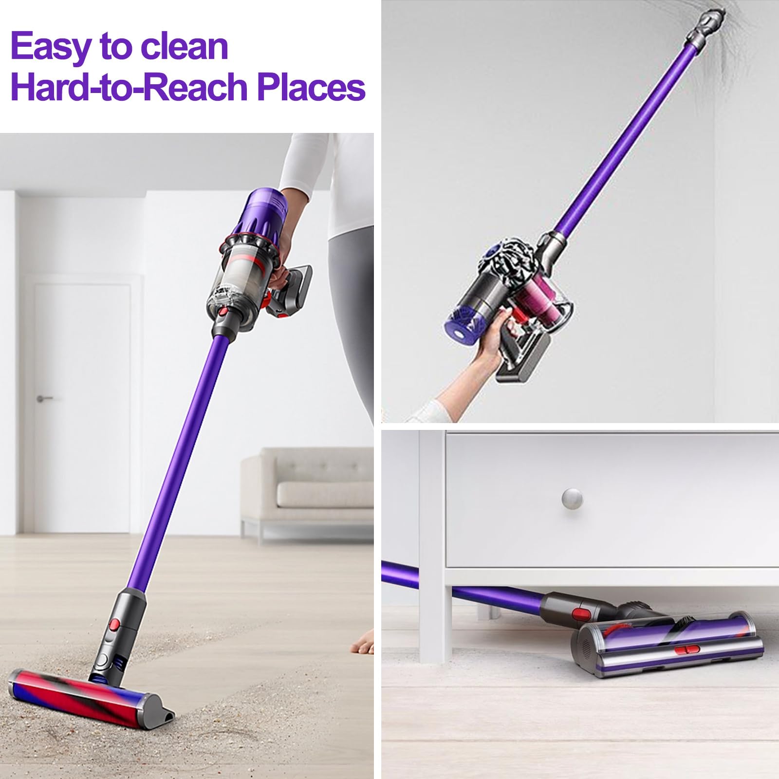 Verlängerungsrohr für Dyson V15 V11 V10 V8 V7 Saugrohr Ersatzteile Rohr Zubehör Staubsaugerrohr Teleskoprohr Schnellspanner Verlängerungsstange, 73cm