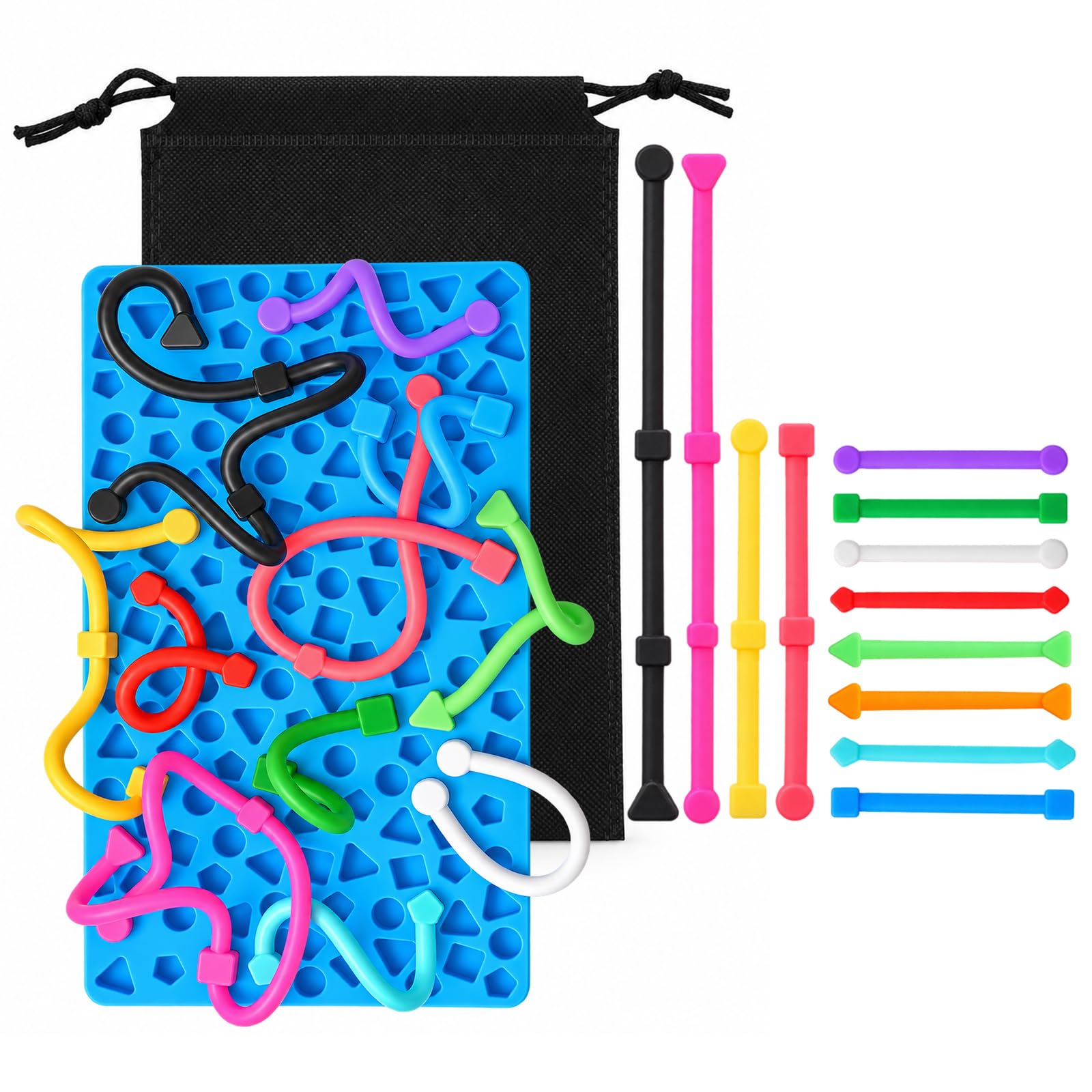 Silicone Sensory Activity Board for Kids Fine Motor Skill Quiet Travel Toy