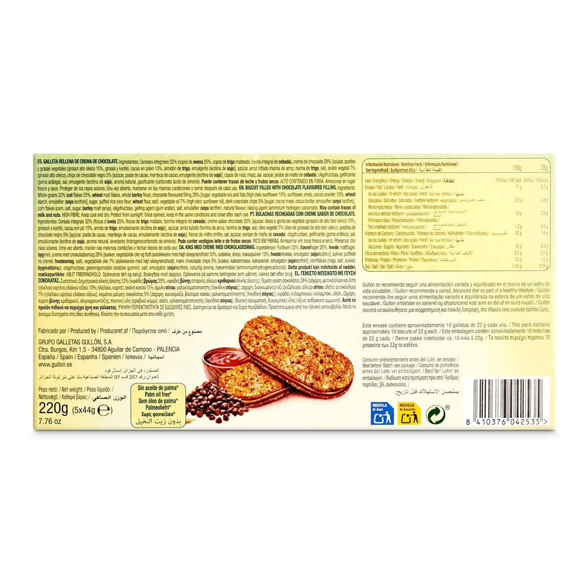 Gullón Galleta Desayuno y Merienda 220g