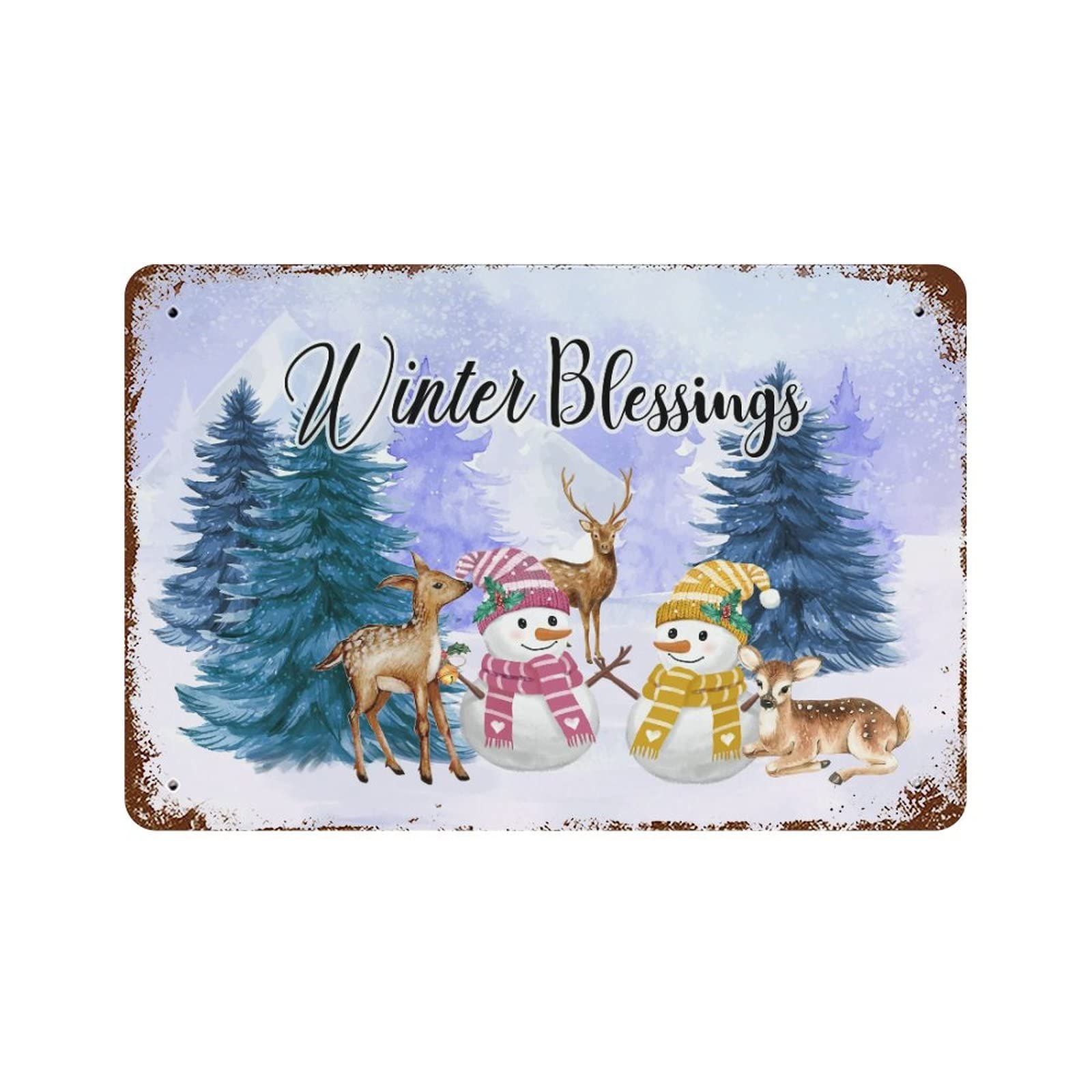 Panneau en métal Christmas pour sublimer l'ambiance hivernale de votre bar
