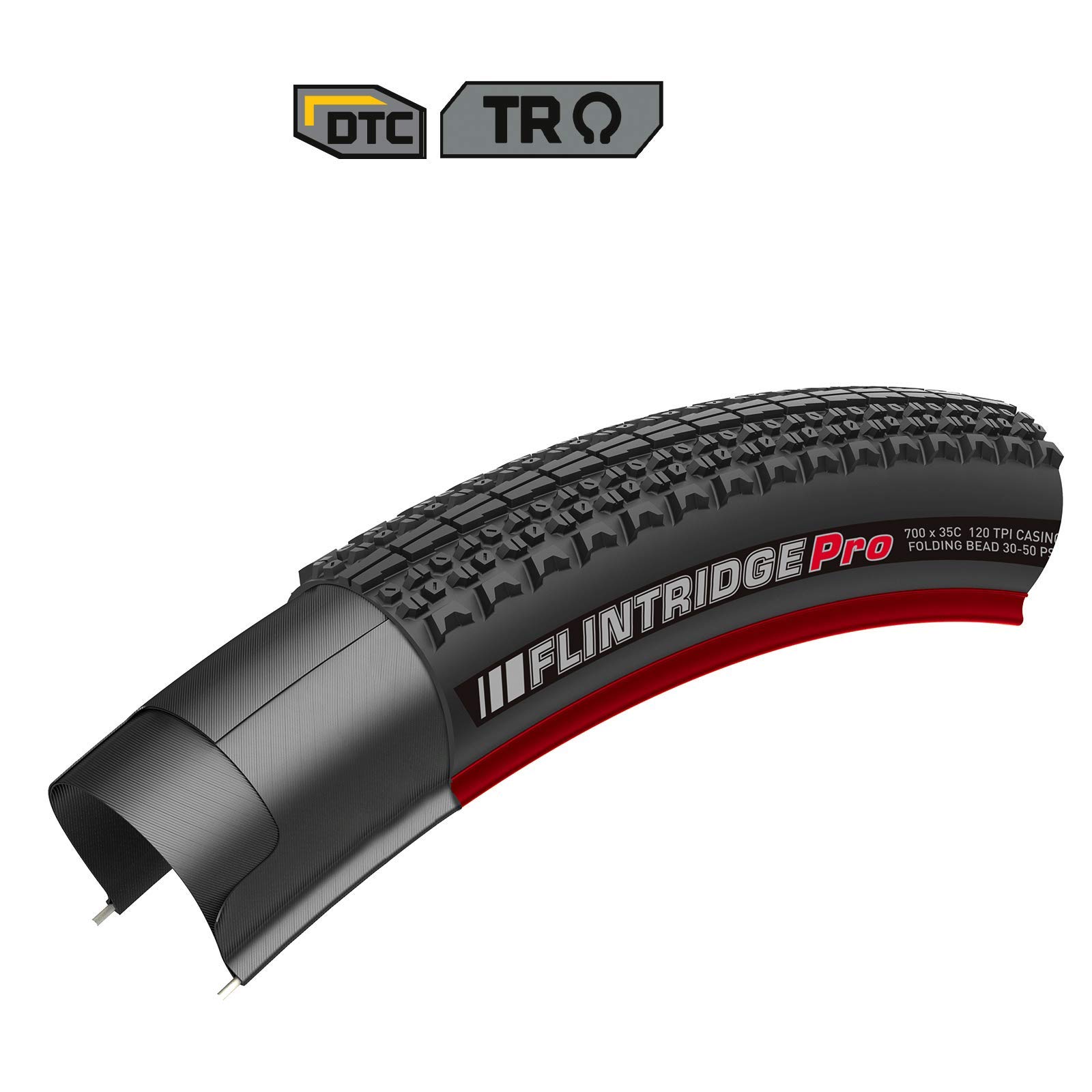 KENDA Unisex's Bicycle tire Flintridge PRO TR DTC Covers, Black, 120