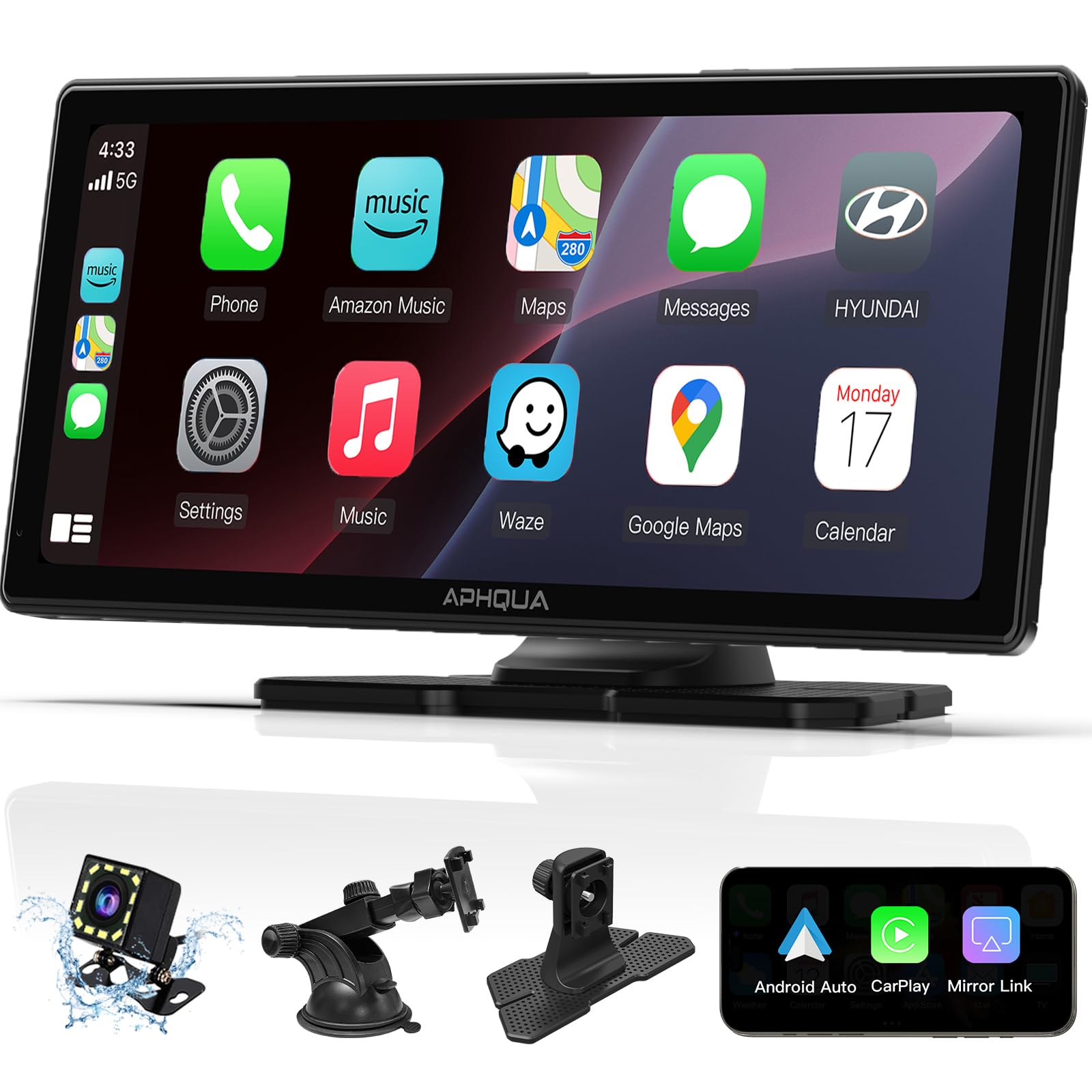 Amazon.com: Aphqua 10.26'' CarPlay Screen for Car Carplay
