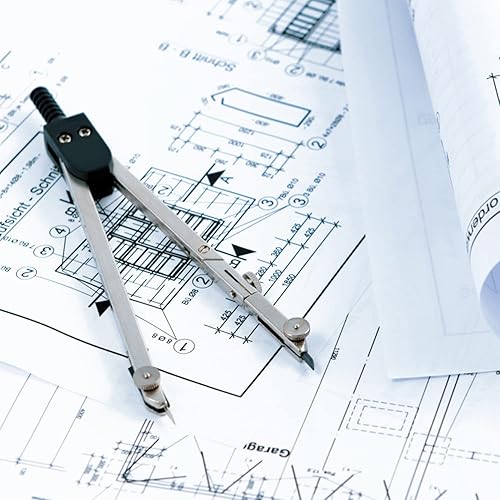 Miniatura 2 de Juego de 13 piezas de geometría, brújula, herramientas de geometría, brújula matemática y transportadores, brújula de dibujo de metal, juego de