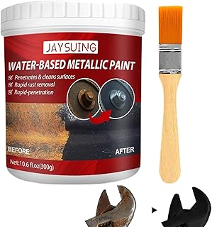 300g Multipurpose Rust Remover Car Chassis Rust Converter Water Paint with Brush, Rust Inhibitor, Anti-Rust Remover for Car Truck