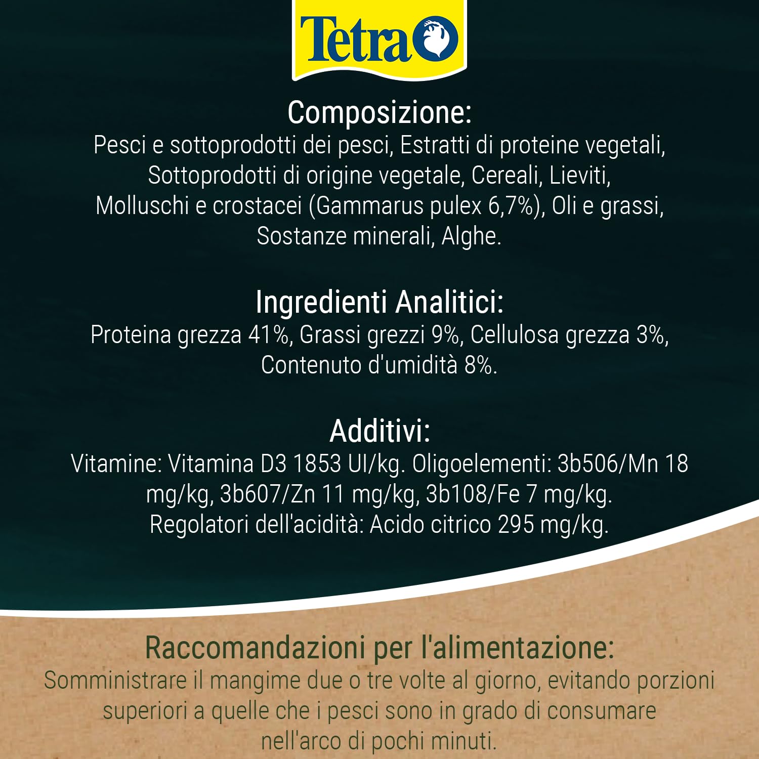 Tetra Pond Multi Mix 4 L Mangime per Pesci, Composto da 4 Diversi Tipi di Cibo (Cibo in Scaglie, Bastoncini, Gammarus, Wafer)