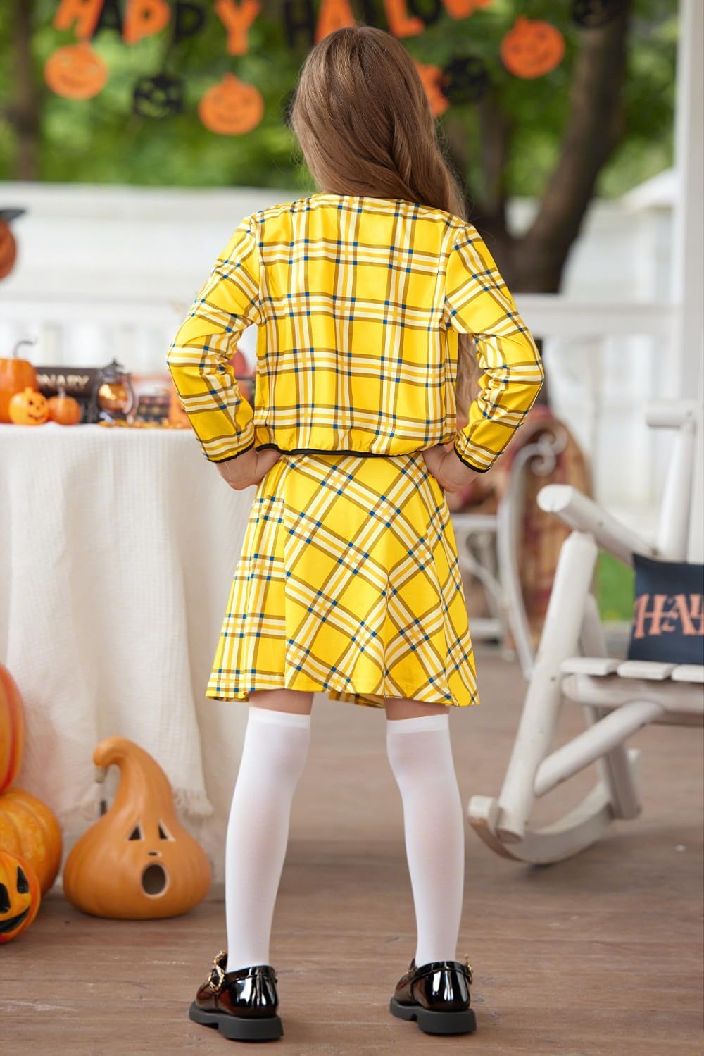 BesserBay Halloween Girls Costume Schoolgirl Skirts 3PCS Sets 4-14 Years