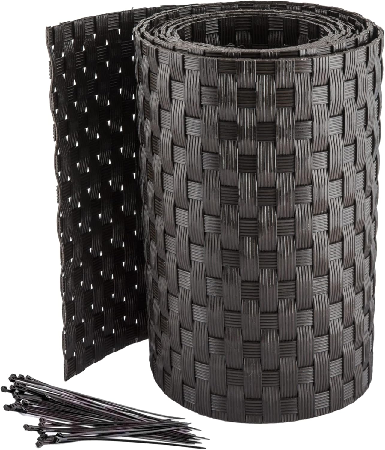 Strisce Frangivista In Polyrattan Per Recinzioni - 5 Rotoli 19x255cm, Bianco, Oscuranti E Regolabili - 9