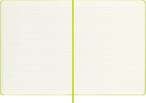 Miniatura 5 de Moleskine - Cuaderno clásico con tapa dura, XL (7.5 x 9.5 pulgadas), a rayas, verde limón, 192 páginas