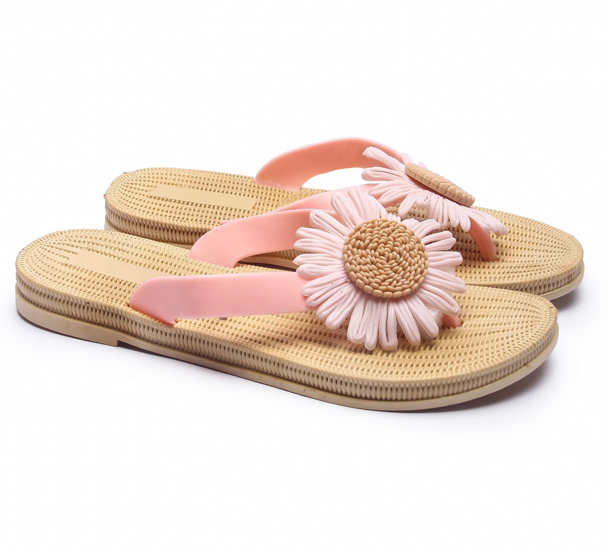 Mysky Sunflower Pink Golden flate Slipper for Unique collecion for Woman (B0D4QFGCSP) Amazon Price History, Amazon Price Tracker