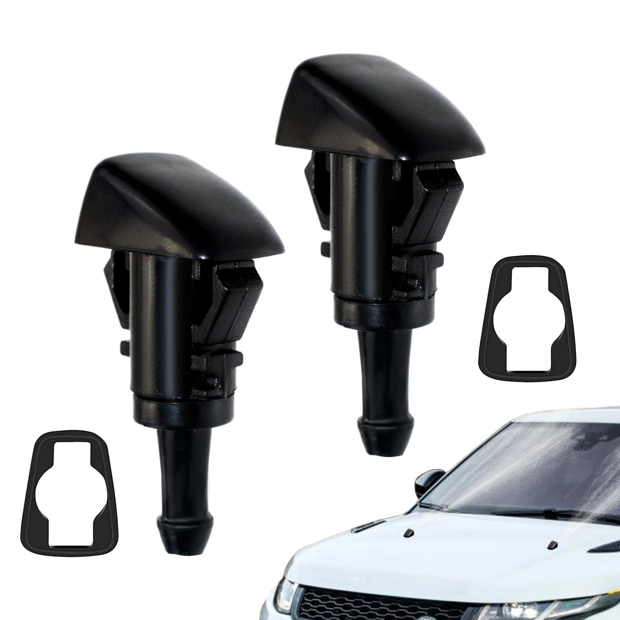 2PCS Windshield Washer Nozzles Wiper Front Windscreen Washer Jets,Wash Wiper Spray Jets Spray Car Replacement Accessories Spray Nozzles for Car for Kia Sportage Hyundai I30 I20 Tucson Kia Venga/Soul