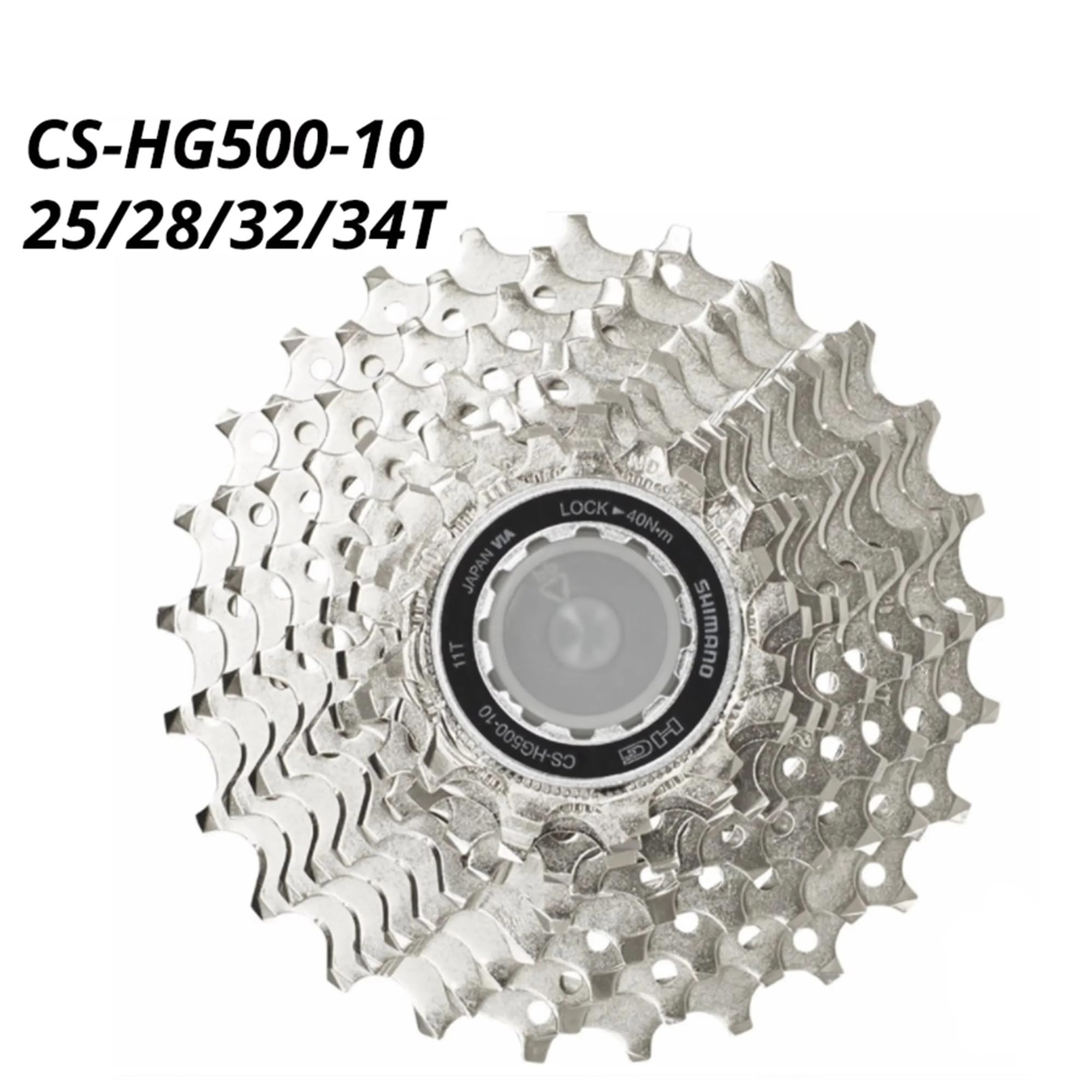 Adatto per Shimano Deore CS HG500 10 velocità volano Cassetta pignone CS-HG500 10s 10v 11-25T 12-28T 11-32T 11-34T Cassette e pignoni Ruota Libera