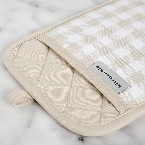 Vista 31 de KitchenAid Juego de 2 soportes para ollas a cuadros, gris carbón, 7 x 10 pulgadas Gris antracita