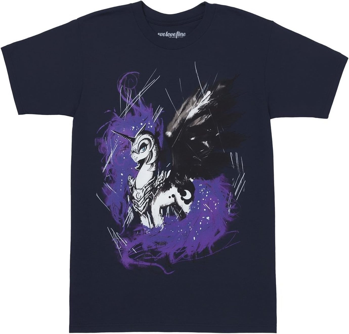 My Little Pony Mens T-Shirt - Painted Fancy Princess Luna Image (X-Large)