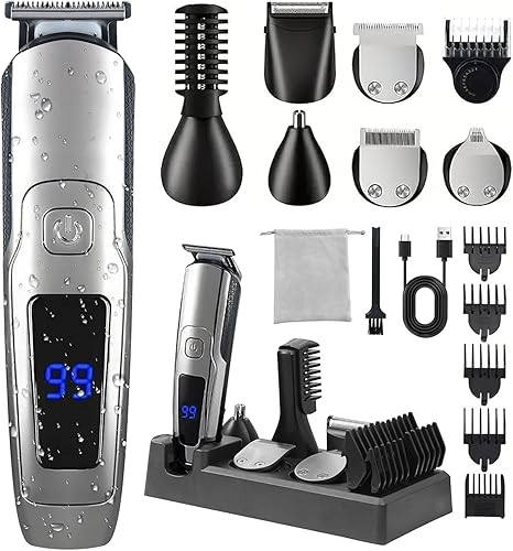 Beard Trimmer for Men — shown in a real home setting for scale