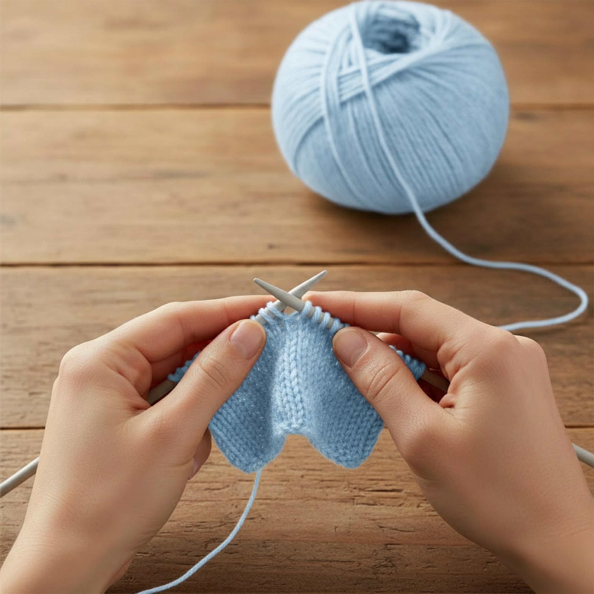 5 Gomitoli Cashmere e Lana merino extrafine per lavoro a maglia, Lana Gatto Linea Vip, 250 gr., 1000 mt, (Azzurro - 4010, 5)