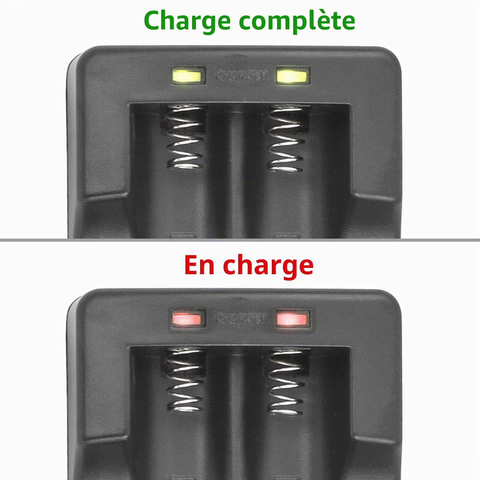 Kastar Lot de 4 batteries + chargeur mural de rechange pour Zhiyun Crane V1, Crane 2 Crane 2S, Crane 3S Crane 3S Pro, Crane 3SE, Crane 3 LAB, WEEBILL-S WEEBILL LAB, WEEBILL 3, Z1 Evolution Gimbal