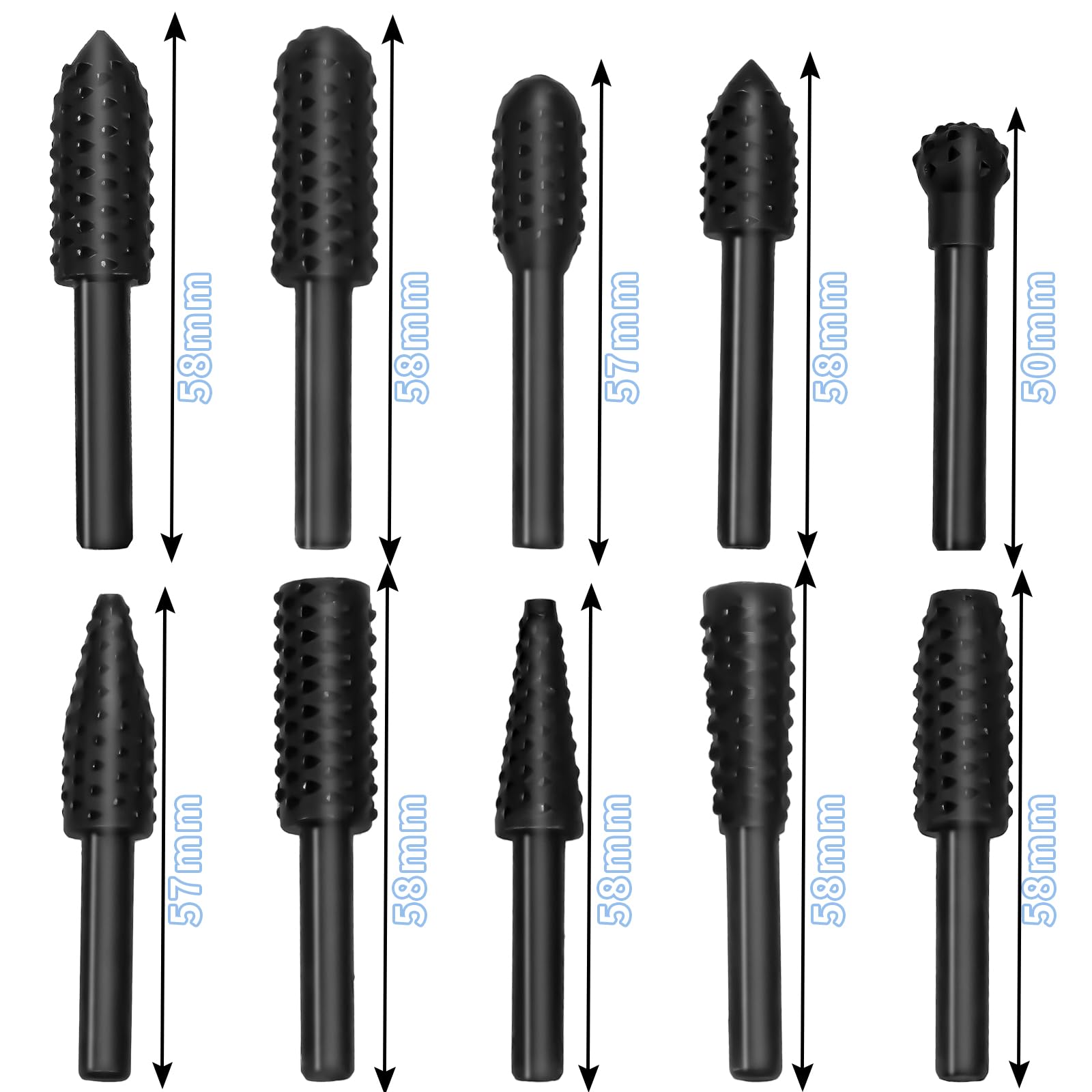 Jeu De 4 Fraises Pour Bois Et Métal - Diamètres 2/3/4/5 Mm, Avec Clé - Pour Perceuse, Travail Propre Et Précis
