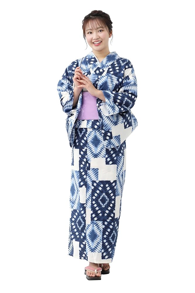 Amazon | [たゆたふ / TAYU-TAFU] 浴衣セット 作り帯 下駄