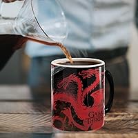 Vista 6 de Morphing Mugs Juego de Tronos – Drogon Battle – Una taza de cerámica que cambia de color de 11 oz – Imagen revelada cuando se añade líquido CALIENTE!