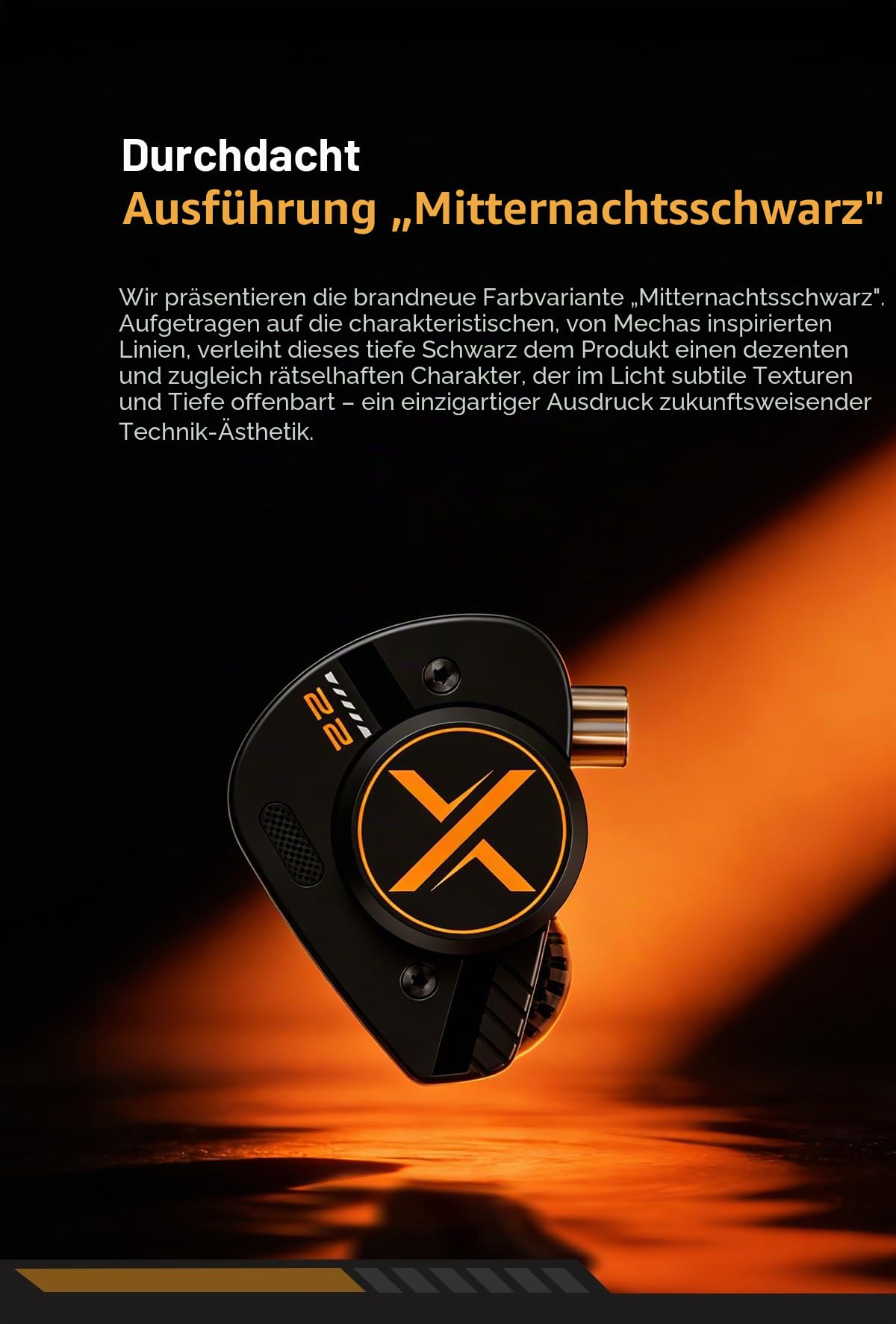 Fanmusic ooopusX Op.22 Kopfhörer, zwei dynamische zwei symmetrische Armature-Treiber, In-Ear-Monitore, einstellbare Tuning-Optionen (3,5 mm ohne Mikrofon)