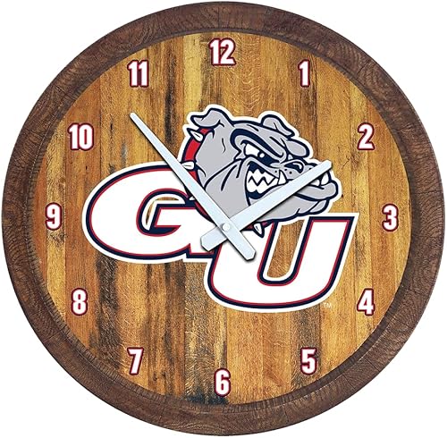 Miniatura 193 de The Fan-Brand NCAA Oklahoma Sooners: Faux Barrel Top Wall Clock Sports Team Bar Sign Décor - Home Man Cave, Party Decoration - Made On Demand