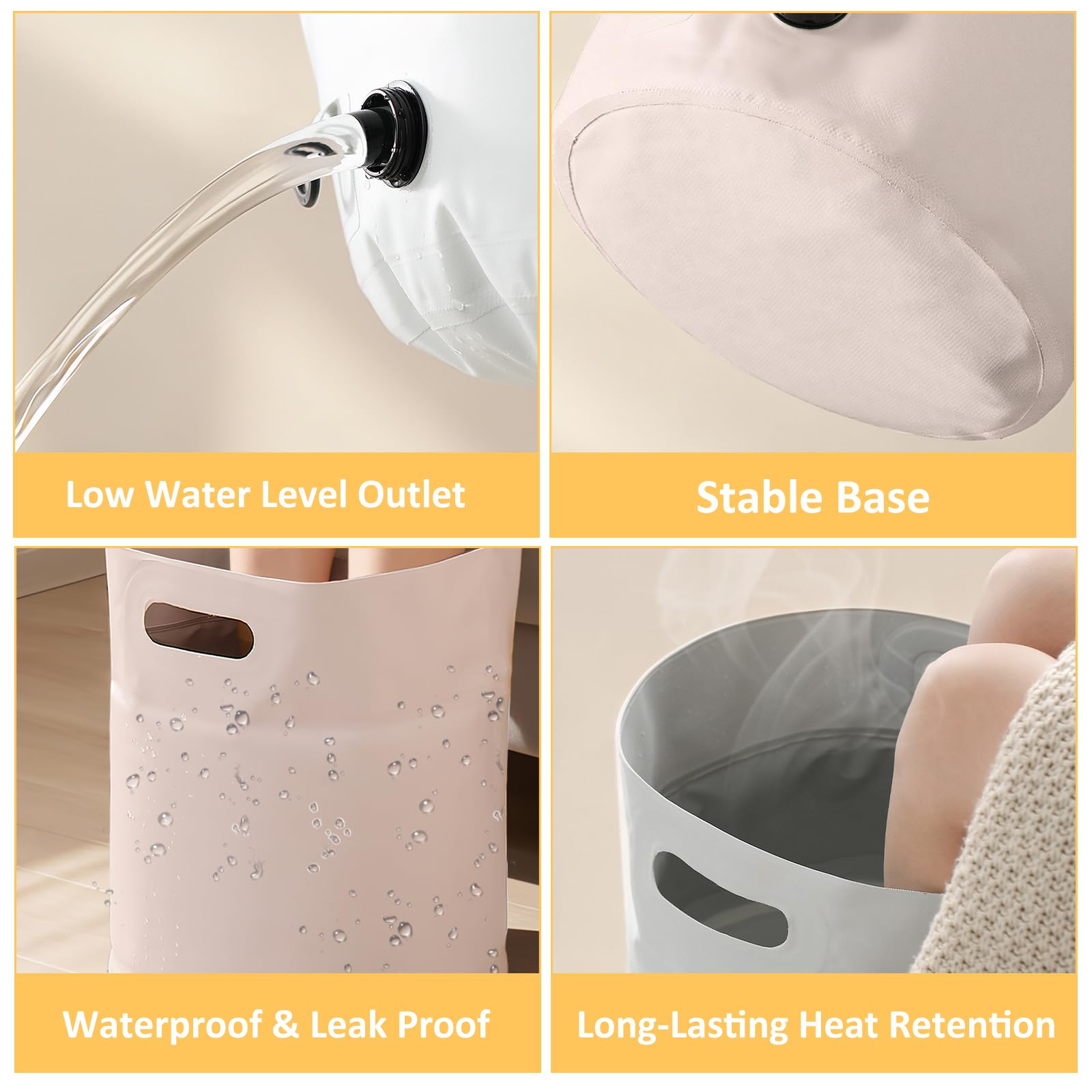 Grande vasca da bagno per pedicure, robusta vasca per pedicure con manici integrati, spaziosa copertura per polpacci per rilassamento a casa e spa (blu)