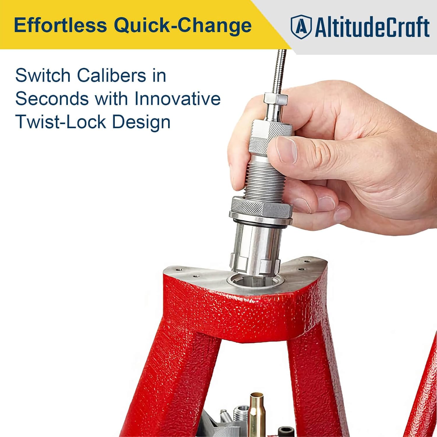 Reloading Die Bushings-10 Pack, Quick-Change Bushing System for Reloading, Compatible with Hornady Single-Stage and Progressive Press