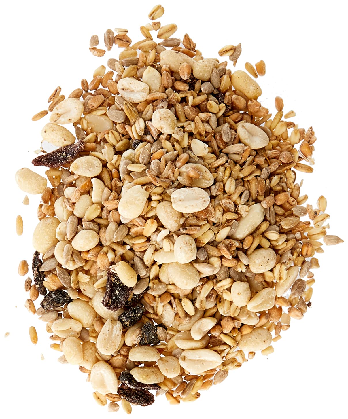 Dehner Natura Wildvogelfutter, schalenfreies Streufutter, 10 kg & Natura Wildvogelfutter, halbe/ganze Erdnüsse, 5 l (3.4 kg)