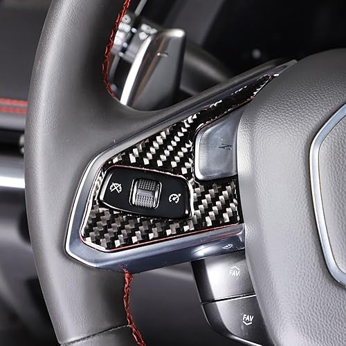 Miniatura 4 de Funda para volante de automóvil para Chevrolet Corvette C8 Z06 2020 2021 2022 2023 2024, calcomanías de fibra de carbono, accesorios de decoración
