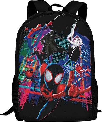 Miniatura 8 de LVTFCO Mochila de viaje, mochila de superhéroe, bolsas para hombres y mujeres, Negro1, Mochilas de viaje