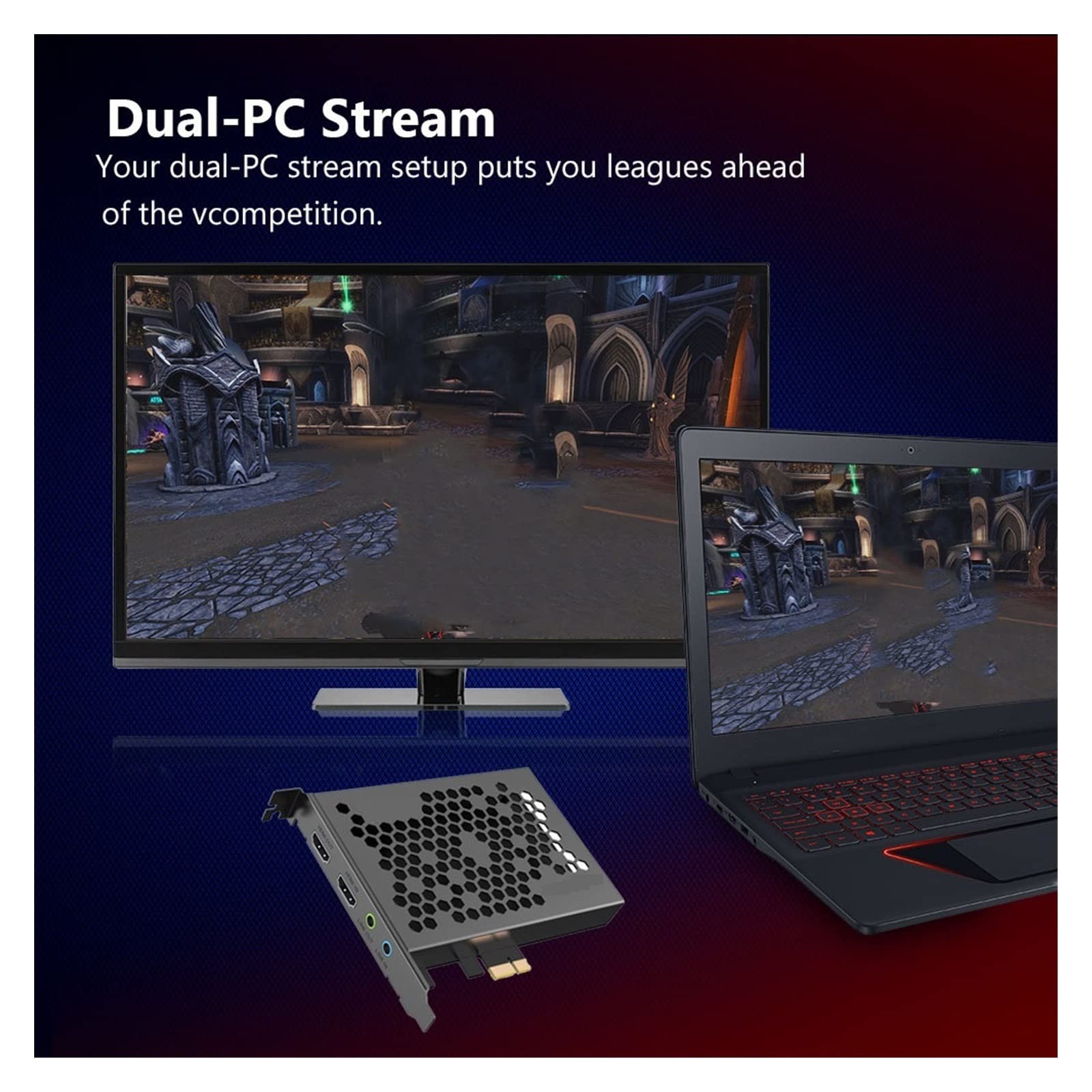 Tarjeta de Captura de vídeo Tarjeta de Captura de Video PCI-E 4K30P / 1080P120 Registro de Juegos y transmisión en Vivo, módulo de Control de Video de PC