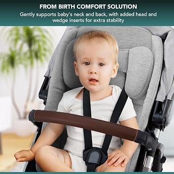 Infant Liner Seat Compatible with Uppababy Vista, Vista V2, Vista V3, Cruz V2, Cruz, RumbleSeat, and RumbleSeat V2, 2 in 1 Newborn to Toddler Comfort Insert, New and Improved Liner Material