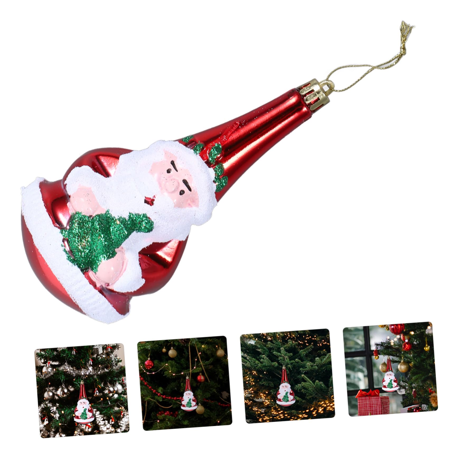 ABOOFAN 4 Set Ornamenti Per L'albero Di Natale Toppers Alberi Pendente Natalizio Ornamento Natalizio Ornamenti Per Feste Di Natale Ornamento in Plastica Per Albero Di Natale 3 Pezzi * 4