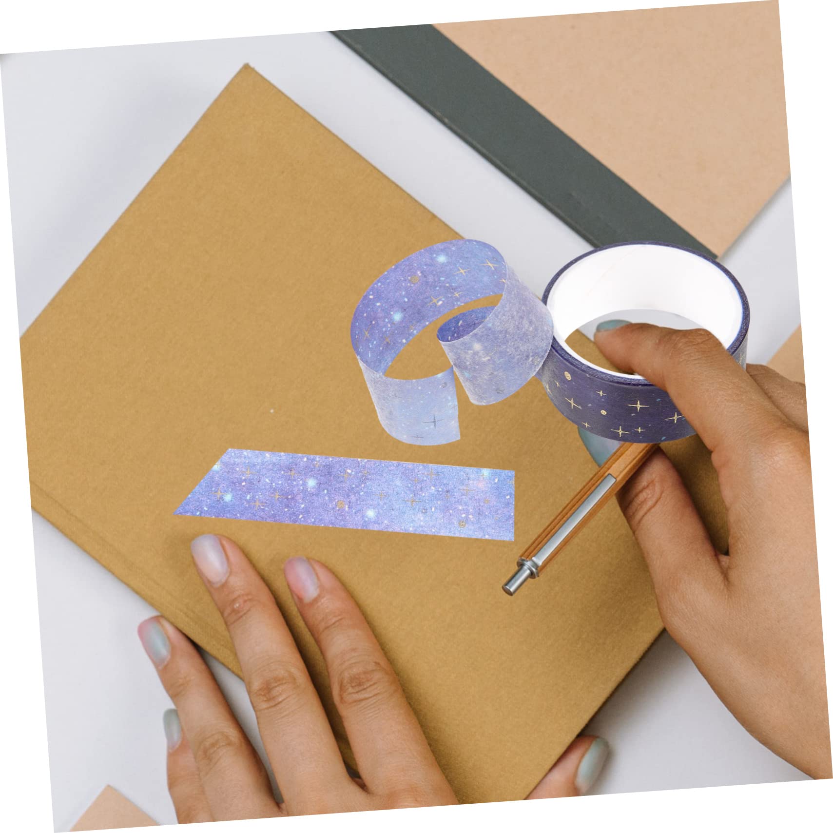 NUOBESTY 48rollen Aesthetic Washi Tape Dekorative Klebebänder Für Journaling Scrapbooking Und -projekte Sternenhimmel-Design Teiliges Hochwertigem Leicht Ablösbar Und Anpassbar