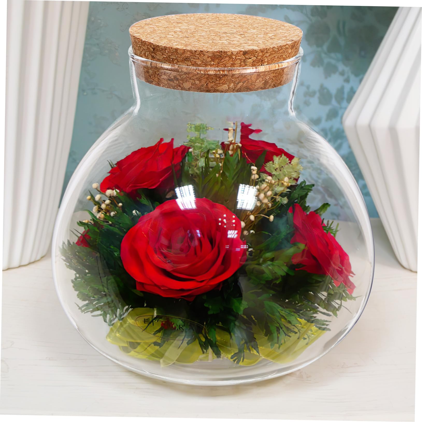 Eco-Friendly Glass Terrarium Jar with Cork Lid, Diy Micro Landscape Bottle for Succulents Ferns and Decorative Plants - Image 3