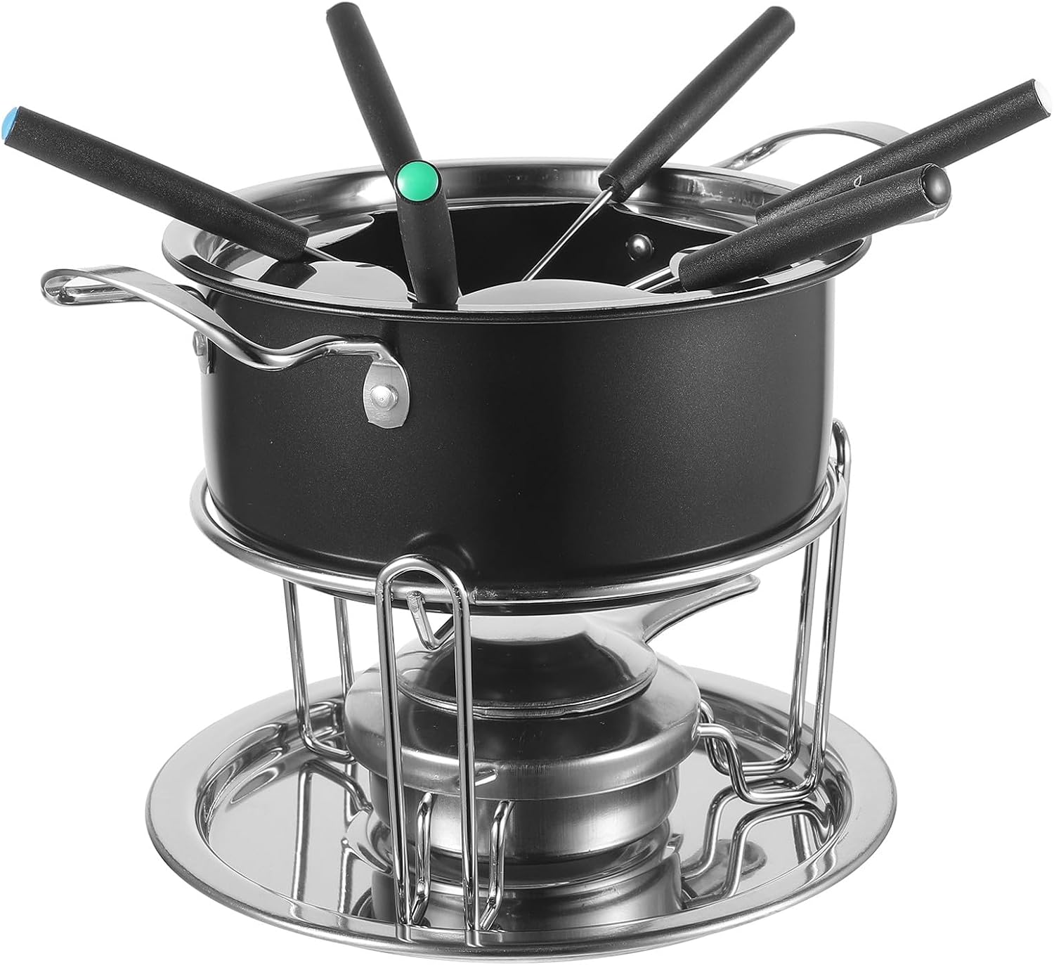 SOLUSTRE Chocolate Cheese Melting Pot Non-Stick Stainless Steel Heating Pot DIY Baking Utensil for Fondue and Dessert Preparation Home Kitchen Use