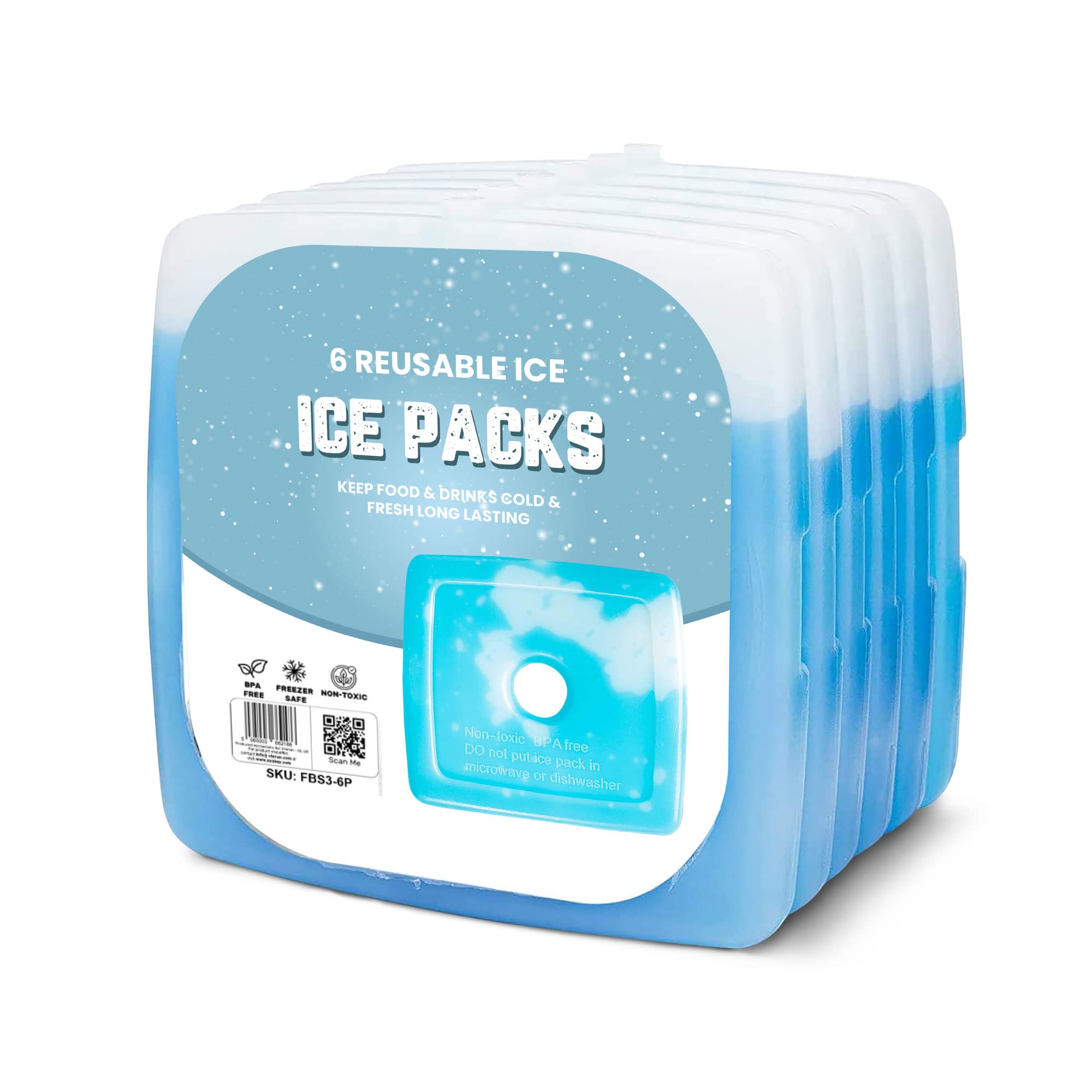 Sterun Reusable Ice Pack Slim And Lightweight Freezer Cold Packs ...